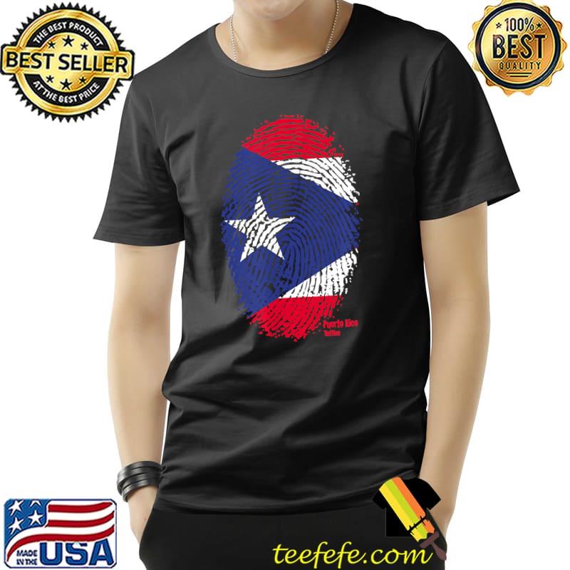 Puerto Rican Flag Thumbprint T-Shirt Unisex Puerto Rican Flag Thumbprint T-Shirt Unisex