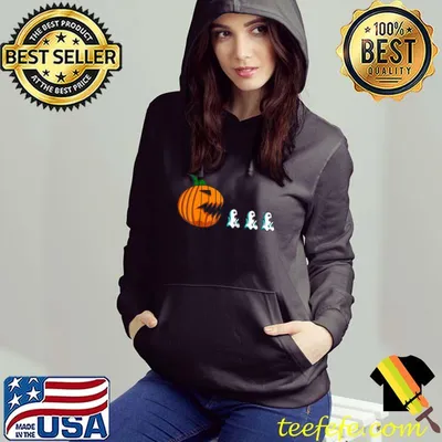 Pumpkin Ghosts Funny Halloween For Women Kids Men Raglan Baseball T-shirt