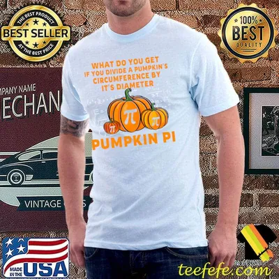 Pumpkin PI Funny Math Costume for Teachers and Students T-shirt
