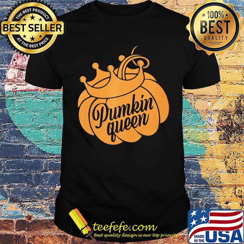 Pumpkin queen crown halloween shirt