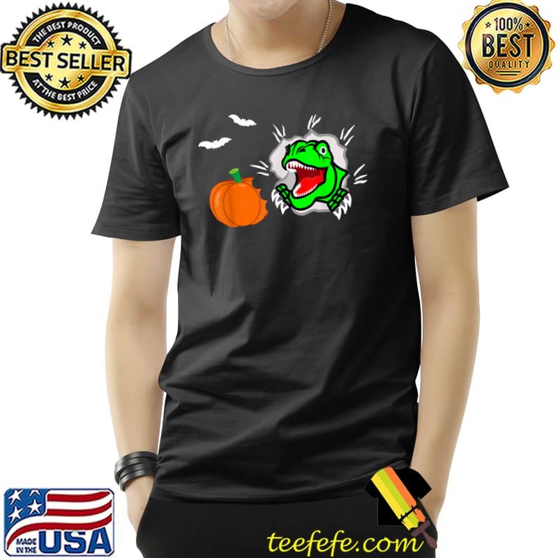 Pumpkin Scary Dinosaur bites Halloween T-Shirt Unisex Pumpkin Scary Dinosaur bites Halloween T-Shirt Unisex