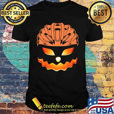 Pumpkin scary ride bike shirt