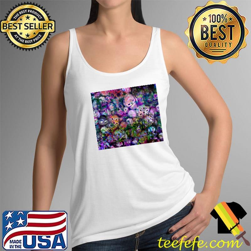 Purple Skull Ish T-Shirt Tank Top Purple Skull Ish T-Shirt Tank Top