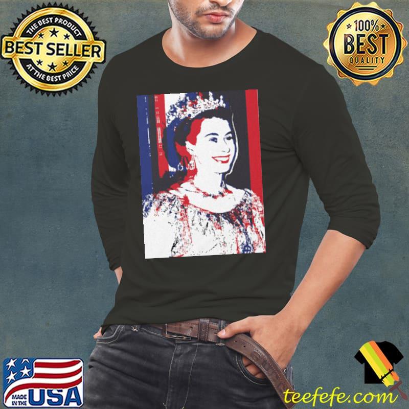 Queen Elizabeth II 3d Shirt Long Sleeve Tee Queen Elizabeth II 3d Shirt Long Sleeve Tee