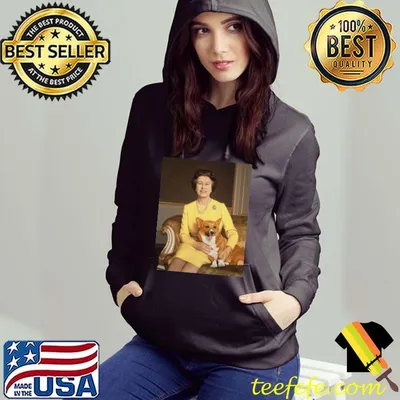 Queen Elizabeth II With Her Corgi Dog Shirt