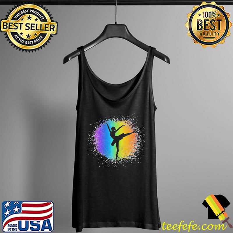 Rainbow Ballet Dancer Ballerina Artistic Modern Dance Tutu Shirt Tank Top Rainbow Ballet Dancer Ballerina Artistic Modern Dance Tutu Shirt Tank Top