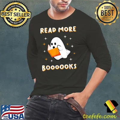 Read more boooooks Cute Ghost Read more boooooks Halloween T-Shirt