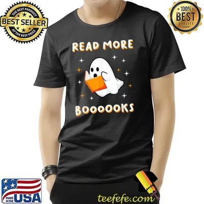 Read more boooooks Cute Ghost Read more boooooks Halloween T-Shirt