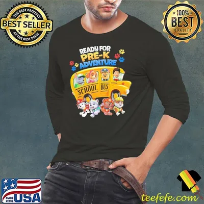 Ready For Pre K Adventure School Bus Dog Shirt