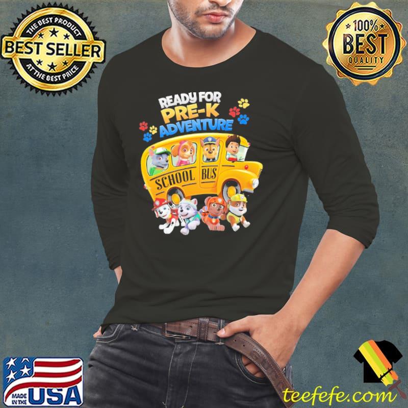 Ready For Pre K Adventure School Bus Dog Shirt
