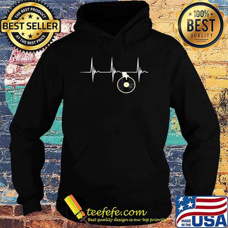 Record Player Heartbeat EKG Pulse Retro Vintage Turntable T-Shirt Hoodie Record Player Heartbeat EKG Pulse Retro Vintage Turntable T-Shirt Hoodie