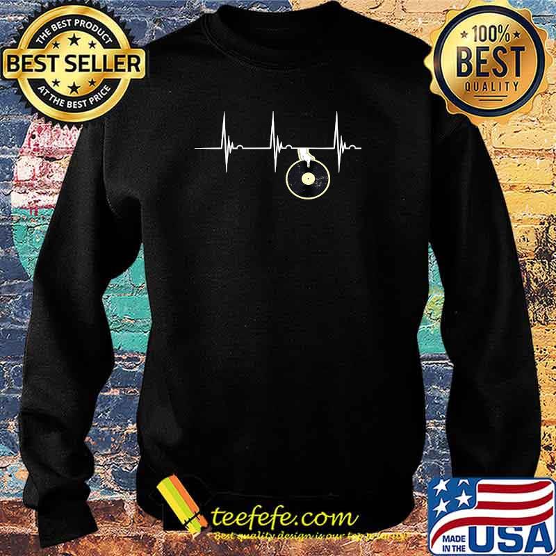 Record Player Heartbeat EKG Pulse Retro Vintage Turntable T-Shirt Sweater Record Player Heartbeat EKG Pulse Retro Vintage Turntable T-Shirt Sweater