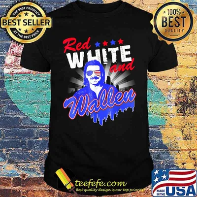 Red And White Mullet Morgan Art Wallen Country Music T-Shirt