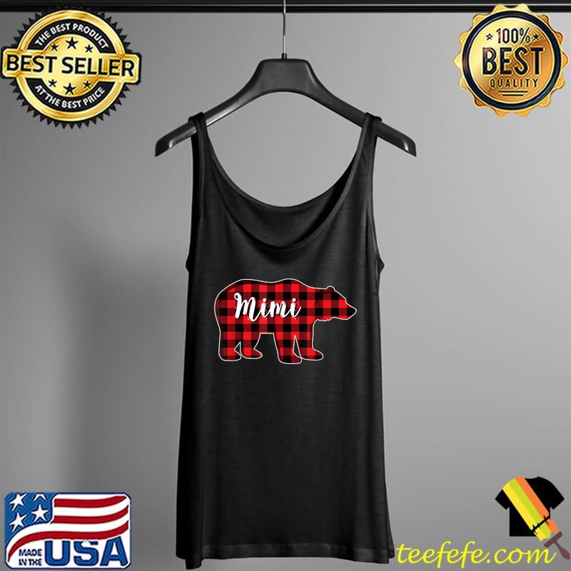 Red Plaid Bear Mimi Christmas Matching Family Pajama T-Shirt Tank Top Red Plaid Bear Mimi Christmas Matching Family Pajama T-Shirt Tank Top
