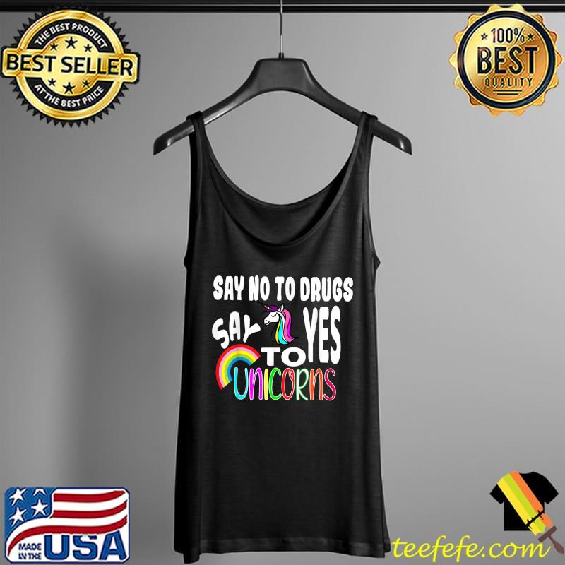 Red Ribbon Week Awareness Say No Say Yes to Unicorns Kids T-Shirt Tank Top Red Ribbon Week Awareness Say No Say Yes to Unicorns Kids T-Shirt Tank Top