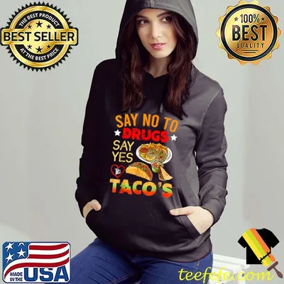 Red Ribbon Week Say No To Drugs Say Yes To Tacos T Shirt