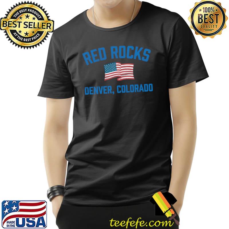 Red Rocks Denver Colorado Vintage Athletic T-Shirt