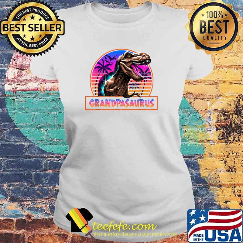 Retro 80S Color Grandpasaurus T Rex Dinosaur Family Matching T-Shirt Laides tee Retro 80S Color Grandpasaurus T Rex Dinosaur Family Matching T-Shirt Laides tee