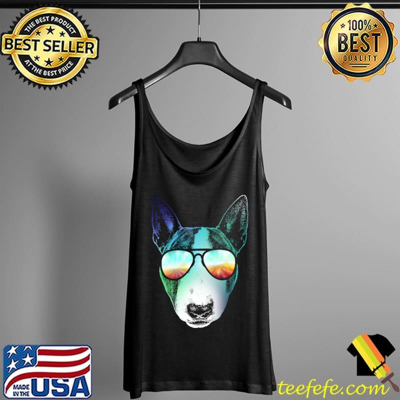 Retro Disco Dog Bull Terrier T-s Tank Top Retro Disco Dog Bull Terrier T-s Tank Top