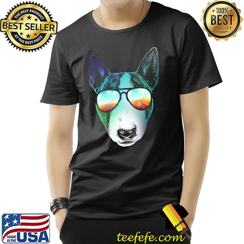 Retro Disco Dog Bull Terrier T-s Unisex Retro Disco Dog Bull Terrier T-s Unisex