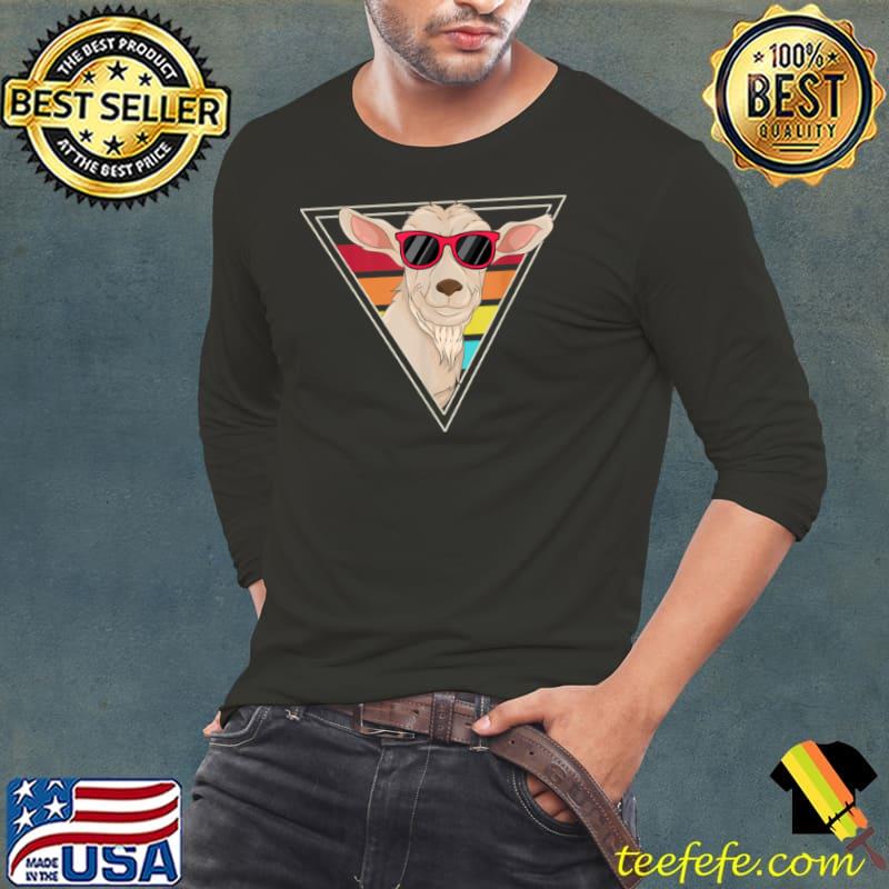 Retro Farmer Farm Animal Funny Sunglasses Goat T Shirt Long Sleeve Tee Retro Farmer Farm Animal Funny Sunglasses Goat T Shirt Long Sleeve Tee