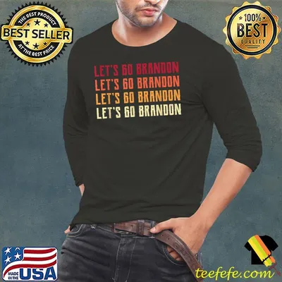 Retro Let' Go Brandon Tee, Politic Meme Conservative T-Shirt