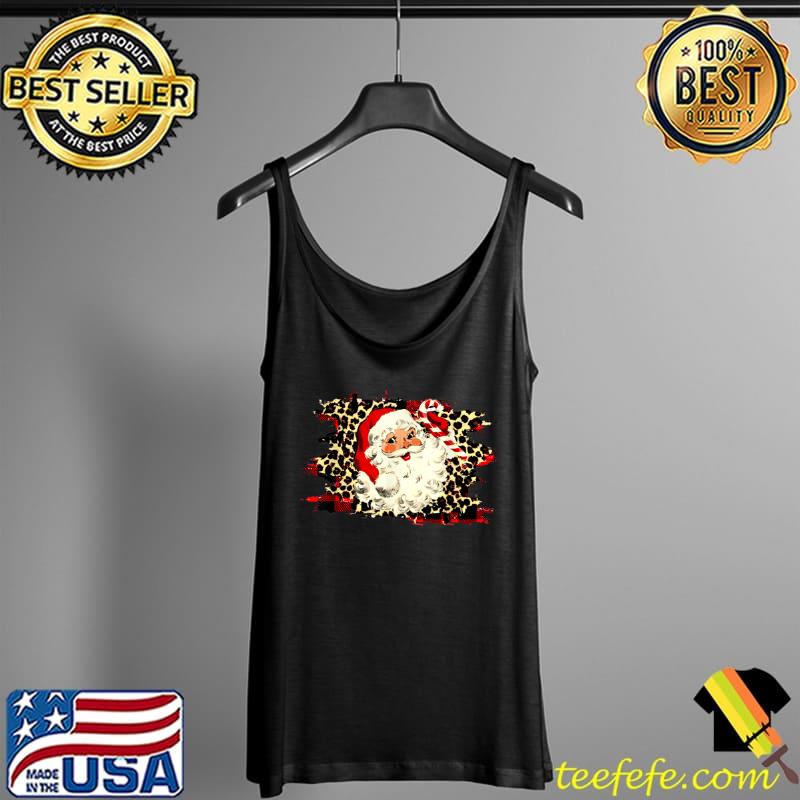 Retro Santa Claus Face Christmas 2021 Women T Shirt Tank Top Retro Santa Claus Face Christmas 2021 Women T Shirt Tank Top
