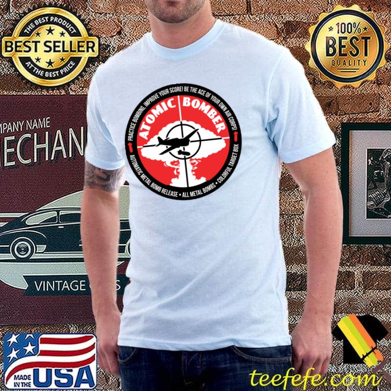 Retro Vintage Aesthetic ATOMIC BOMBER T-Shirt Unisex Retro Vintage Aesthetic ATOMIC BOMBER T-Shirt Unisex
