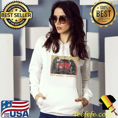 Retro Vintage Funny Bear Hey Look A Menu Camping Camper T-shirt