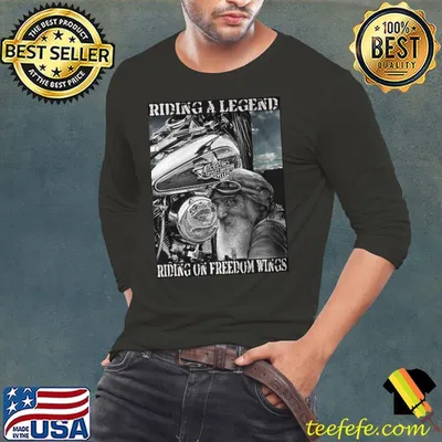 Riding A Legend Riding On Freedom Wings shirt