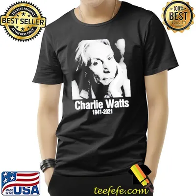 Rip Charlie Watts Portrait Drummer Rock 1941 2021 shirt