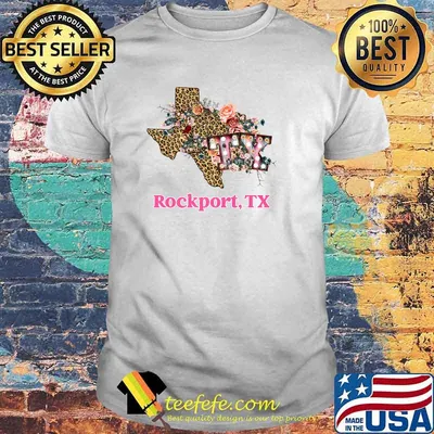 Rockport, TX Texas boho leopard floral souvenir Premium T-Shirt