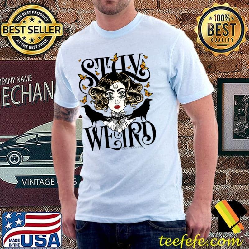 Rose and The Ravens {Stay Weird} Colour Version Classic T-Shirt Unisex Rose and The Ravens {Stay Weird} Colour Version Classic T-Shirt Unisex