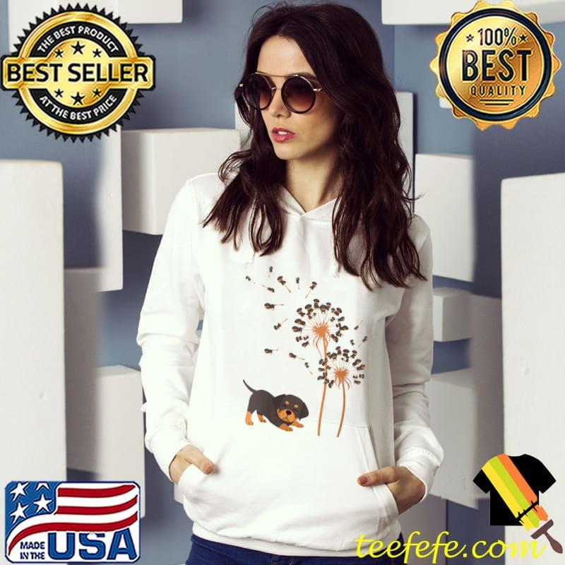 Rottweiler Dandelion Flower Dog Lover T-Shirt