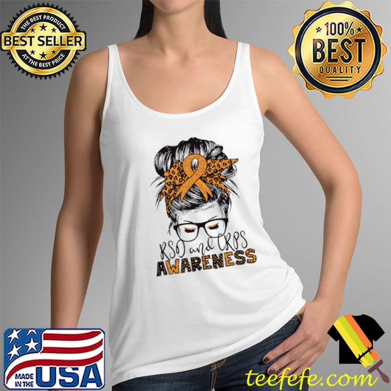 Rsdcrps Awareness Messy Hair Bun T-Shirt Tank Top Rsdcrps Awareness Messy Hair Bun T-Shirt Tank Top