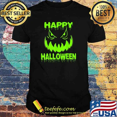 Run Halloween Pumpkin face Costume Halloween T-Shirt