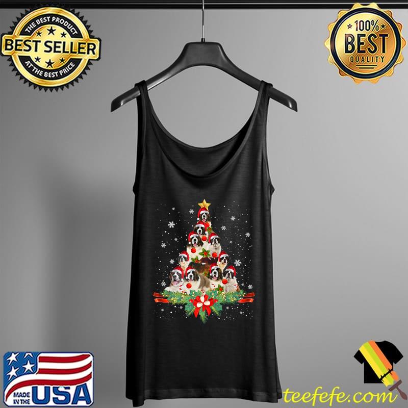 Saint Bernard Christmas Tree T-Shirt Dog Owner Gift Premium T-Shirt Tank Top Saint Bernard Christmas Tree T-Shirt Dog Owner Gift Premium T-Shirt Tank Top
