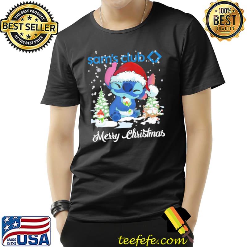 Sam's Club Stitch Snowman Merry Christmas Tree Shirt Unisex Sam's Club Stitch Snowman Merry Christmas Tree Shirt Unisex