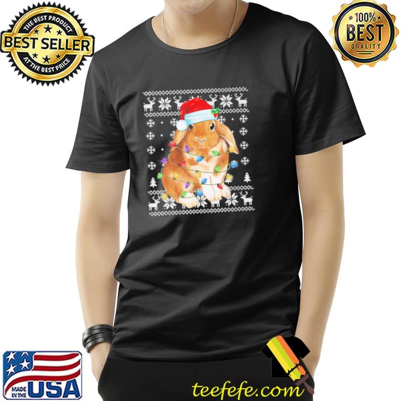 Santa Christmas Rabbit Shirt Unisex Santa Christmas Rabbit Shirt Unisex