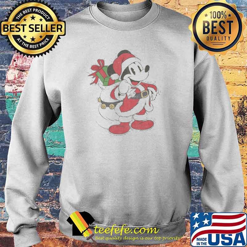 Santa Mickey Mouse Holiday Shirt Sweater Santa Mickey Mouse Holiday Shirt Sweater
