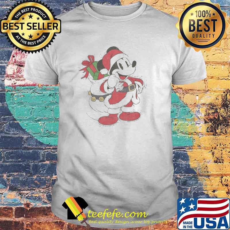 Santa Mickey Mouse Holiday Shirt