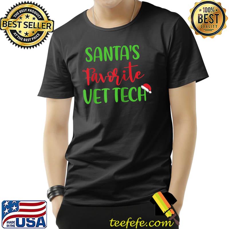 Santa's Favorite Vet Tech Pajama Christmas Xmas Raglan Baseball T-s Unisex Santa's Favorite Vet Tech Pajama Christmas Xmas Raglan Baseball T-s Unisex