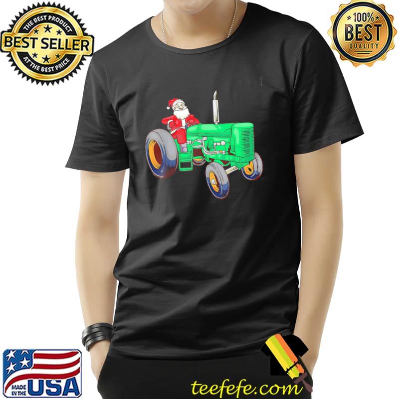 Santa Tractor Christmas Shirt Unisex Santa Tractor Christmas Shirt Unisex