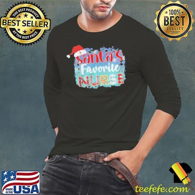Santa's Favorite Nurse Christmas shirt