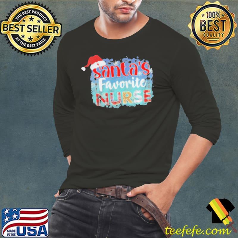 Santa's Favorite Nurse Christmas shirt