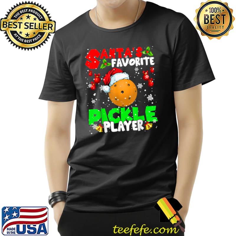 Santa’s Favorite Pickle Player Xmas Santa Pickle T Shirt Unisex Santa’s Favorite Pickle Player Xmas Santa Pickle T Shirt Unisex