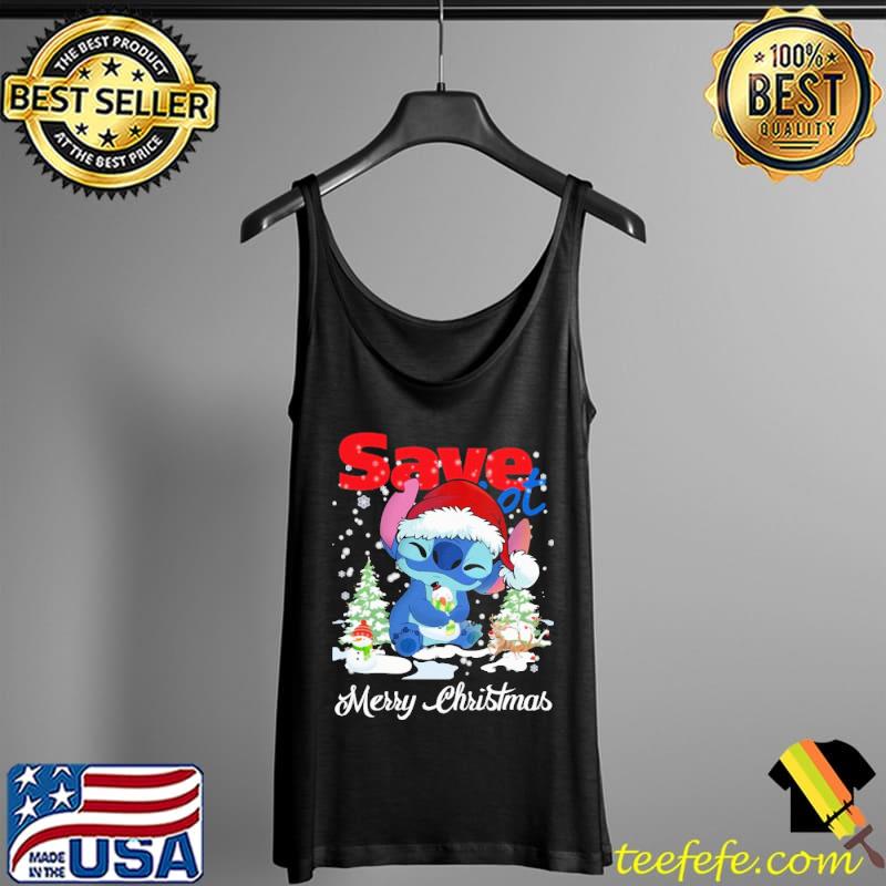 Save Stitch Snowman Merry Christmas Tree Shirt Tank Top Save Stitch Snowman Merry Christmas Tree Shirt Tank Top