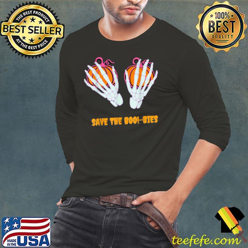 Save the Boobies, Halloween, Breast Cancer Awareness T-Shirt Long Sleeve Tee Save the Boobies, Halloween, Breast Cancer Awareness T-Shirt Long Sleeve Tee