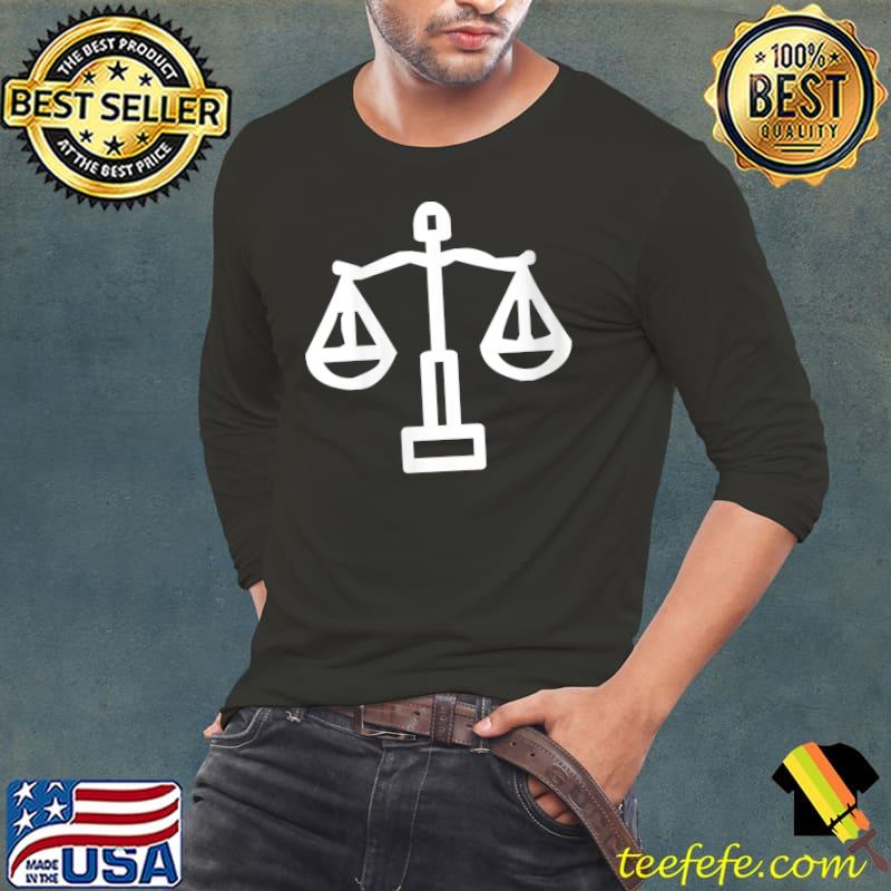 Scales Weights Libra Sign T-Shirt Long Sleeve Tee Scales Weights Libra Sign T-Shirt Long Sleeve Tee