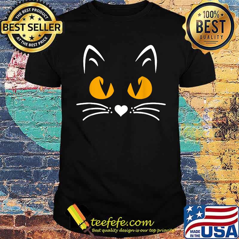 Scary Halloween Black Cat Shirt Boys Girls Kids Funny Cat T-Shirt